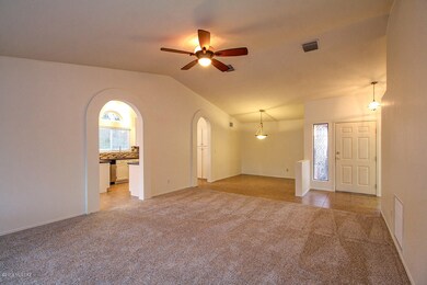 Great room to Dining, Entry & Kitchen