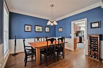 Crown moulding and wainscoating