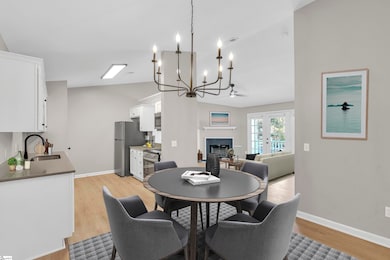 Virtually staged Living/Dining