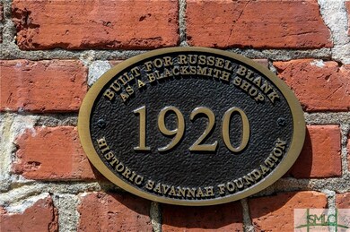Historic Savannah Foundation marker indicating whe