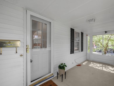 closed in front porch
