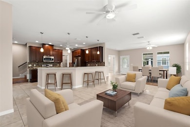 Virtually staged Living area