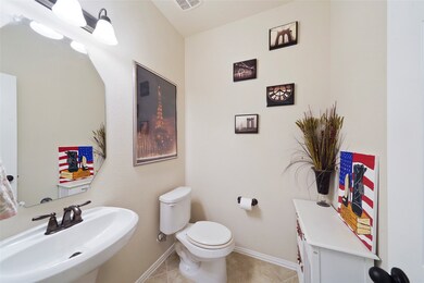 the half bath located by the study.