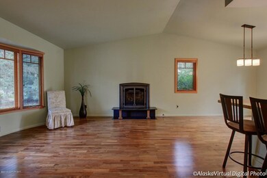 Open Main Living With Vaulted Ceilings
