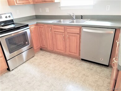 New, never used, stainless steel stove and dishwas