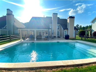 Pool with  golf course view