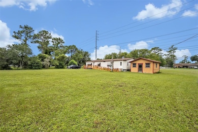Back side of mobile home