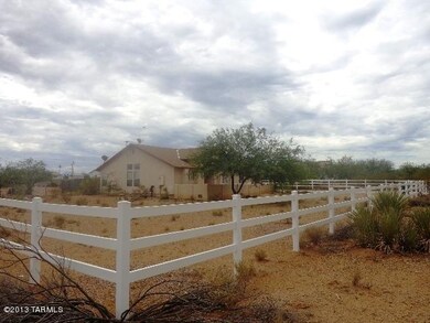 Front view from corner of lot