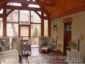 Screened timberframed porch
