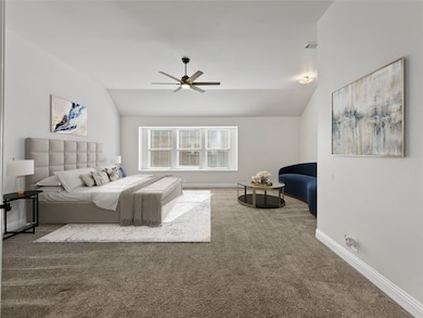 Virtual Staged primary bedroom