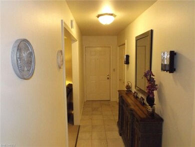 Foyer with new ceramic tile