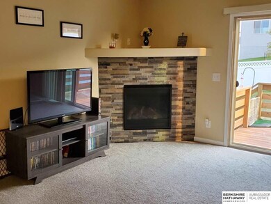 Gas Log Fireplace, Patio Door to the Deck, 9' ceilings