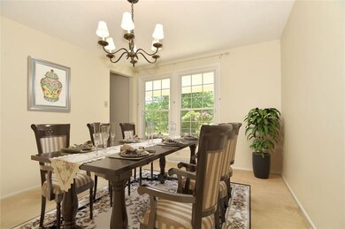 Dining Room has been virtually staged to show room