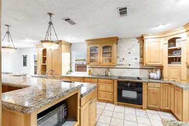 Beautiful custom kitchen, with large island  open 