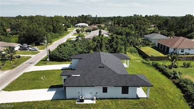 View from above of property