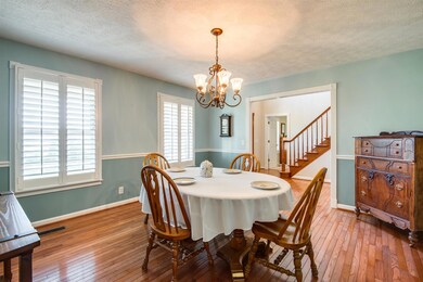Plantation shutters throughout main level. 