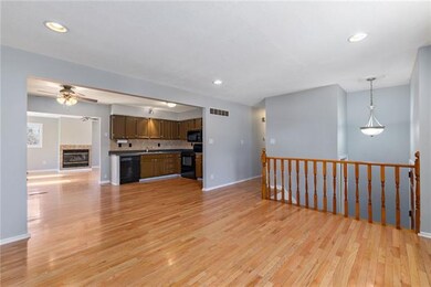 Large living area that opens up into the very spac