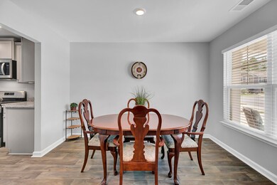Spacious and bright dining area