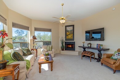 Family Room w/Fireplace & City Views