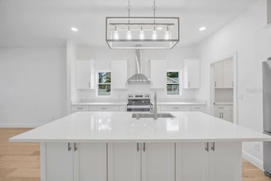 Extra storage on the back of the island