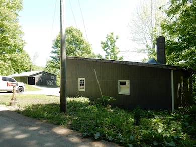 house and garage