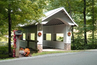 Previous photo of the bridge featuring fall decor!