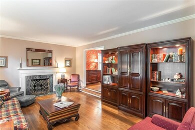 Living room flows so well into the Dining room to the right