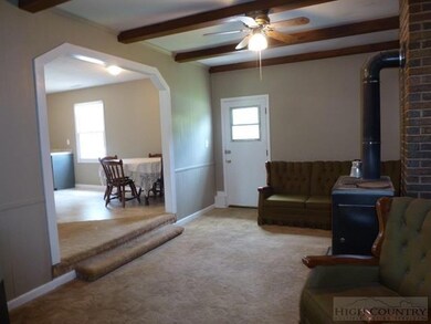 Family room looking towards the dining area and ki