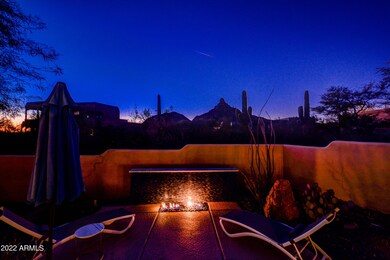 Fire wall and patio views