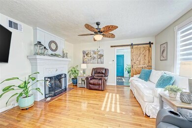 Dining room with sliders to the deck