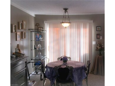 Dining room with sliding door to the deck and back