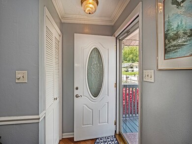 Entry with coat closet.