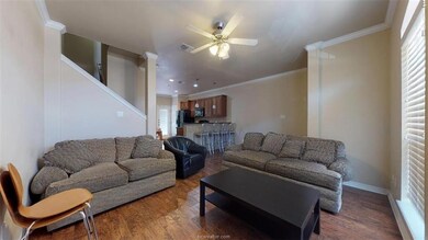 Living room with visible vents, a healthy amount o