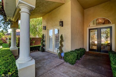 Front Porch, Elegant Double Door Entry