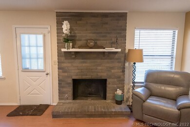 Lovely fireplace is the heart of the home!