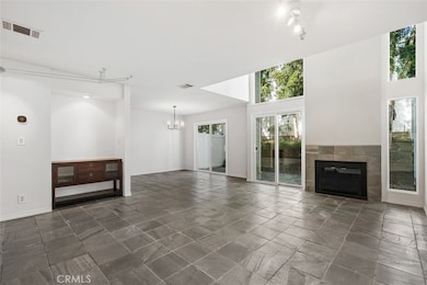 Living room dining and slding doors to patio