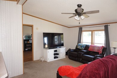 Living room is open to the kitchen and dining room