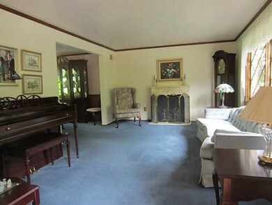 Living Room. spacious and formal with fireplace an