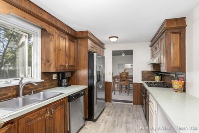 Galley Kitchen With Brand New Flooring