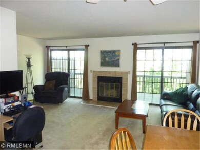 View of living area with two walk outs to Maintena