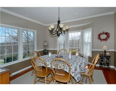 Dining Room. A gracious dining room with hardwood 