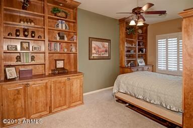 Custom Bookcase with Murphy Bed