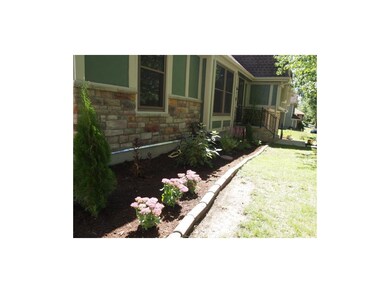 Beautifully landscaped front yard.