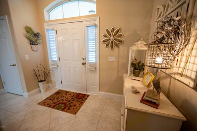 Inside view towards front door