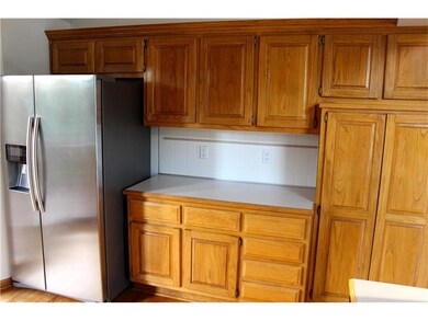 Stainless steel appliances stay.  Lots of cabinet 
