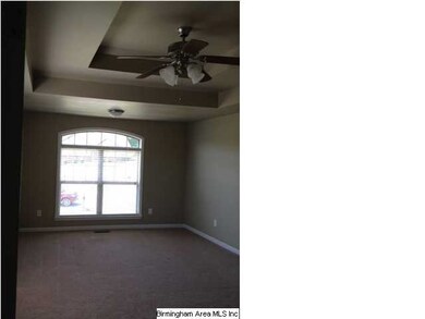 Master bedroom has double trey ceilings