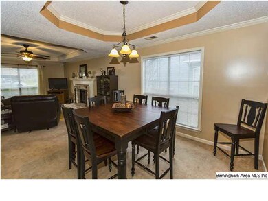 Another view of dining room and family room.