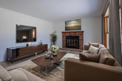 virtually staged living room