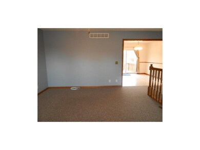 Living room into dining area