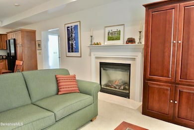 Gas fireplace in living room